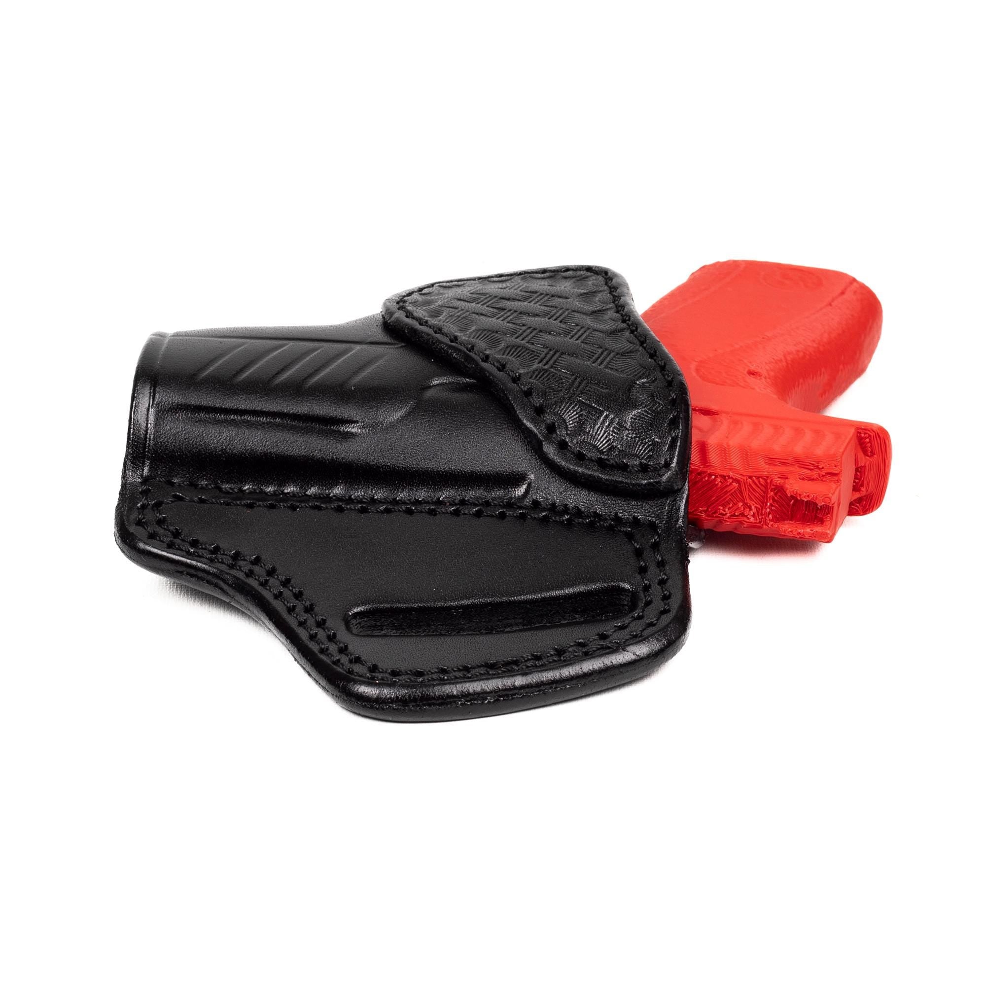 For Smith Wesson Bodyguard 2.0 380 Auto Basket Weave Design Owb Handmade Full Grain Leather Gun Belt Holster