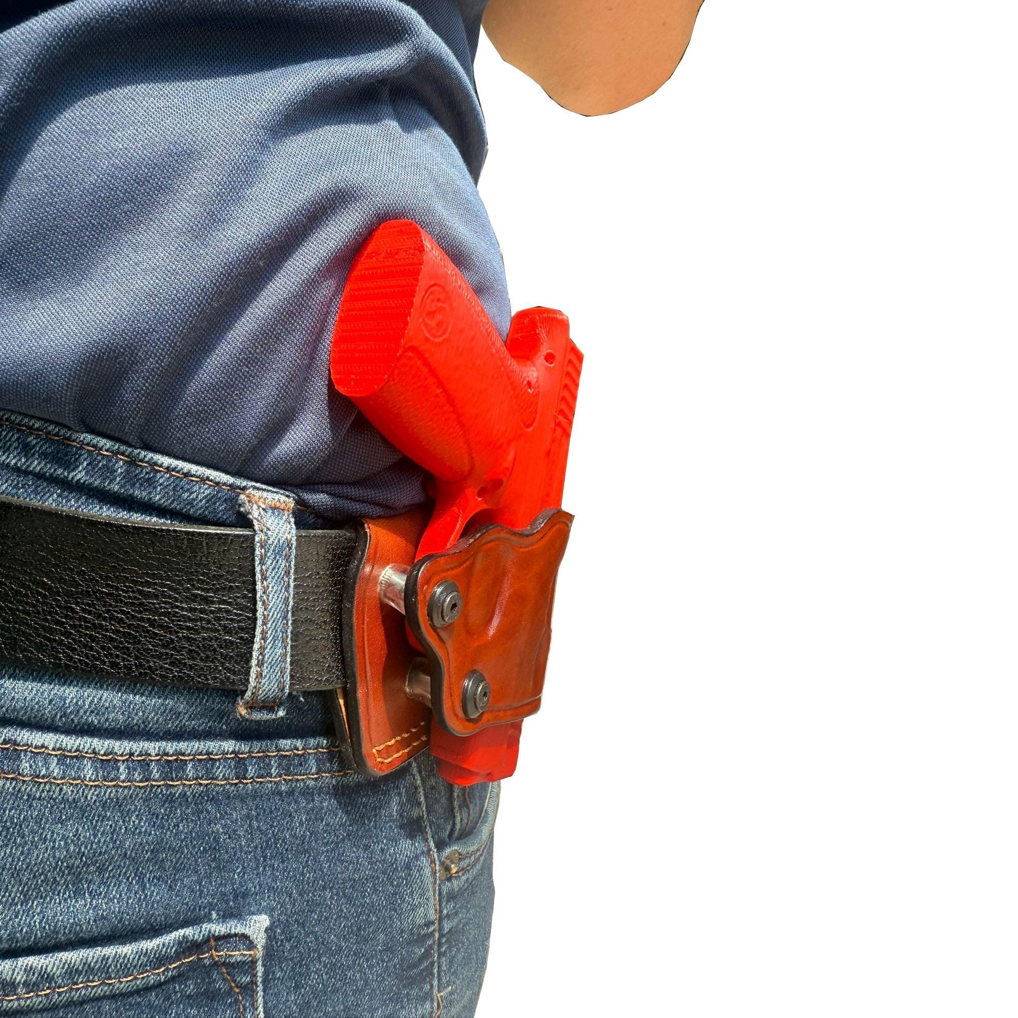 For Smith Wesson Bodyguard 2.0 380 Auto Owb Yaqui Slide Handmade Belt Leather Gun Holsters