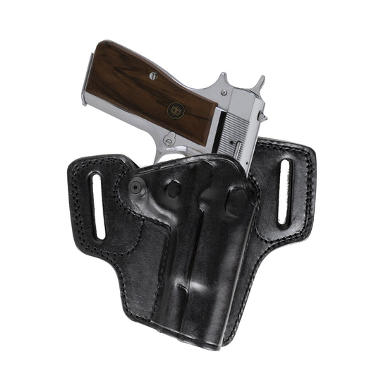 For Browning Hi Power Combat Master OWB Full Grain Leather Holster