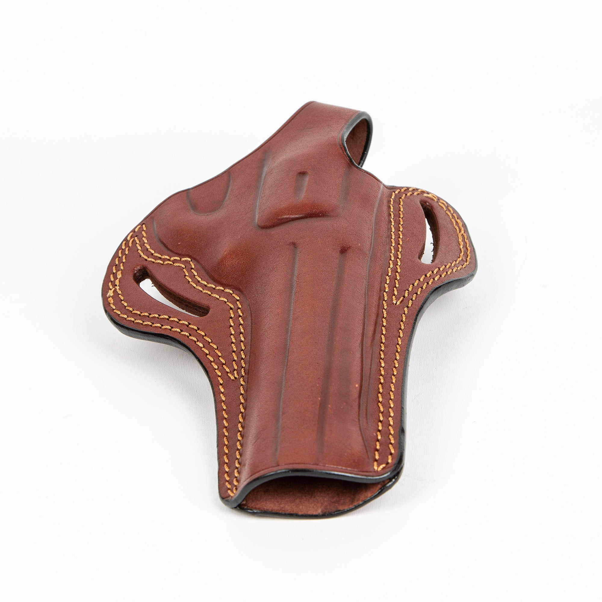 For Smith and Wesson L Frame 686 Revolver 6 inch 357 Magnum 6-7 Shot OWB Handmade Leather Gun Holster