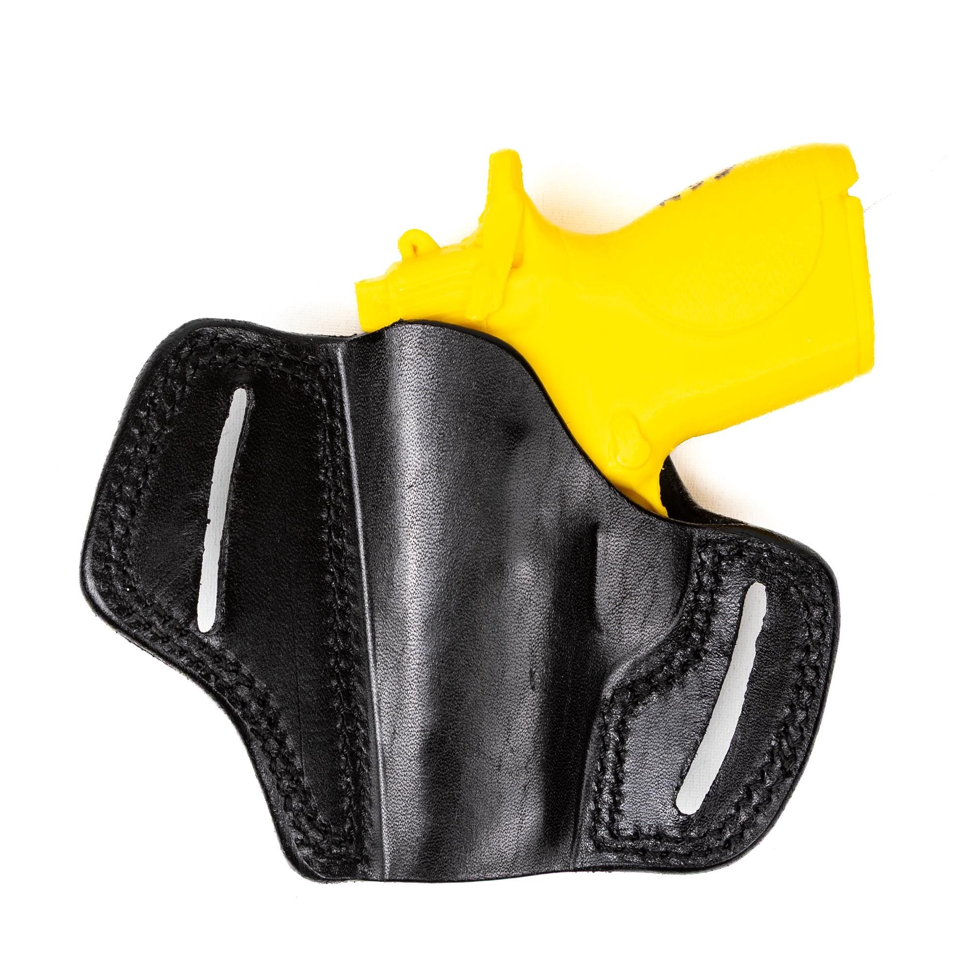 For Smith Wesson CSX 3.1 inch E-Series Basket Weave Design Owb Handmade Full Grain Gun Belt Holster