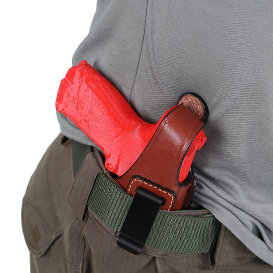 For Glock 19, 23, 32 Models IWB Concealed Carry Handmade Leather Gun Holster