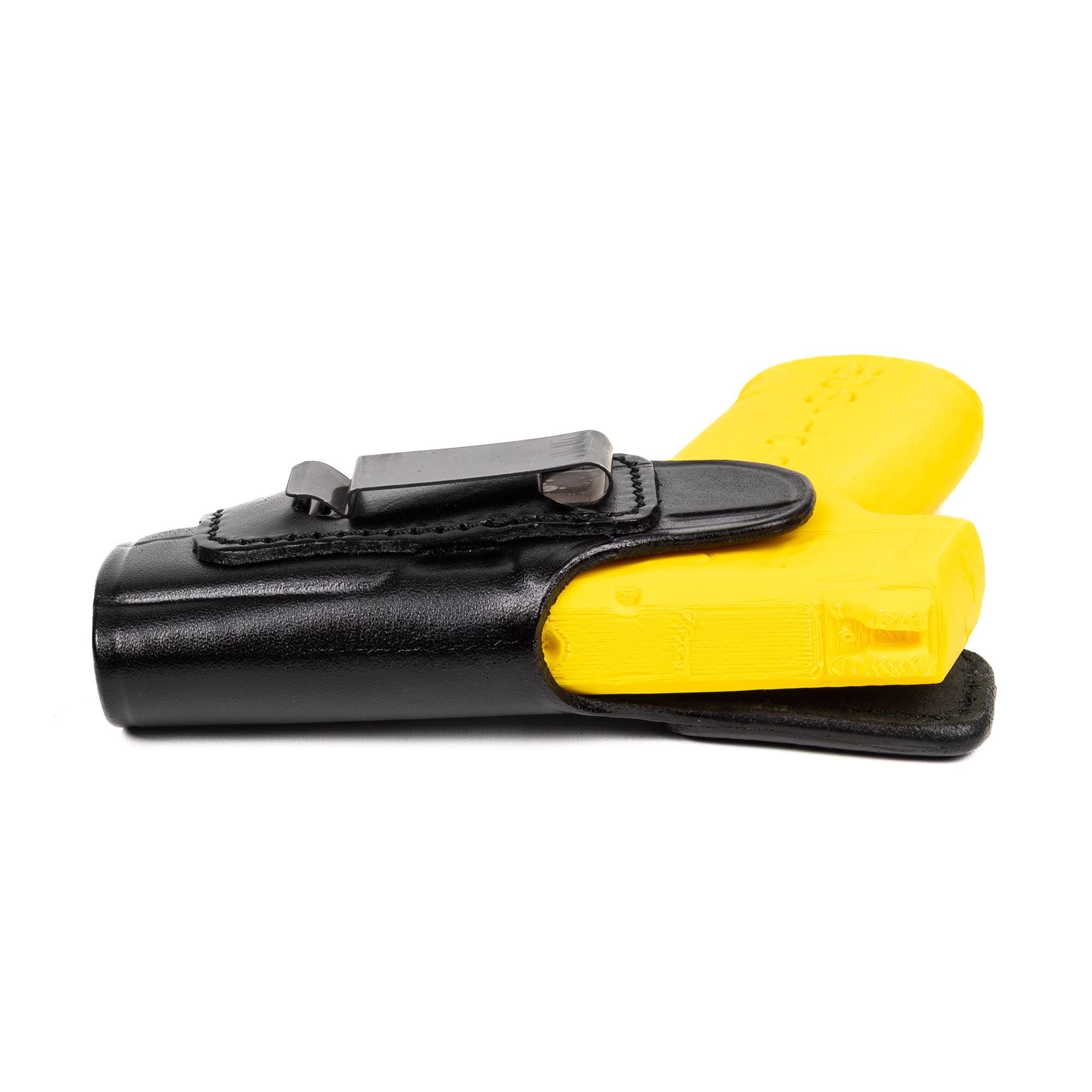 Leather IWB Holster for Smith Wesson M&P9 Shield Plus – Handmade Full Grain Concealed Carry Holster – EDS Holster