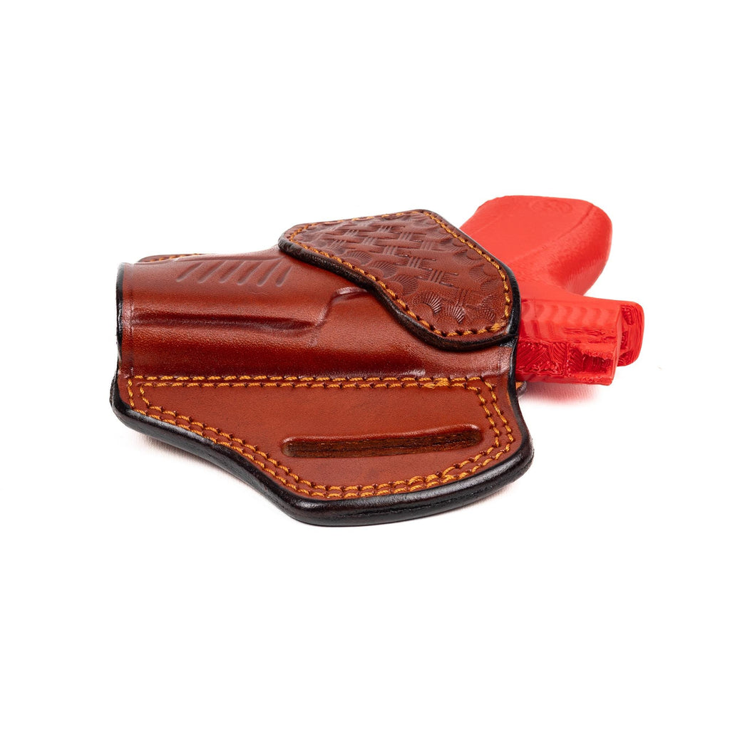 For Smith Wesson Bodyguard 2.0 380 Auto Basket Weave Design Owb Handmade Full Grain Leather Gun Belt Holster