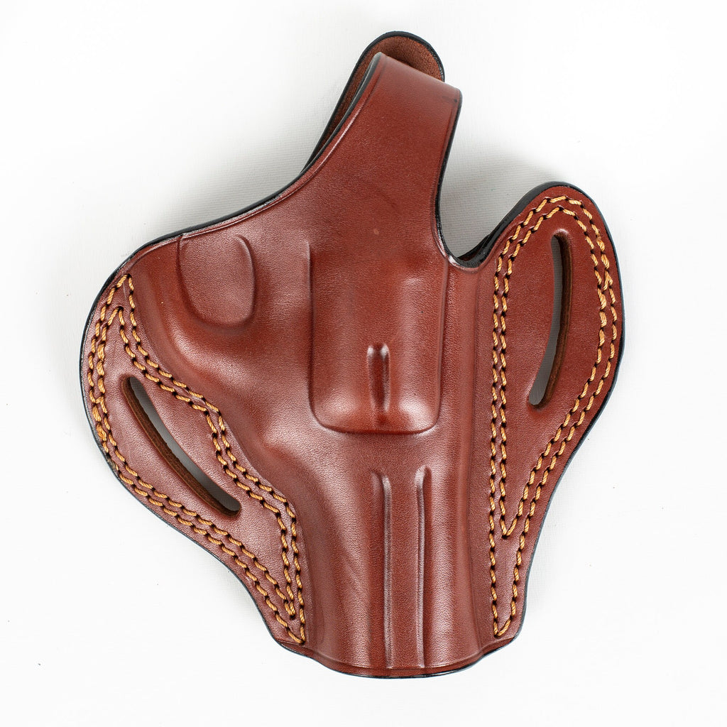 Ruger GP100 357 Magnum 44 Special 3 inch Revolver OWB Handmade Leather Gun Holster