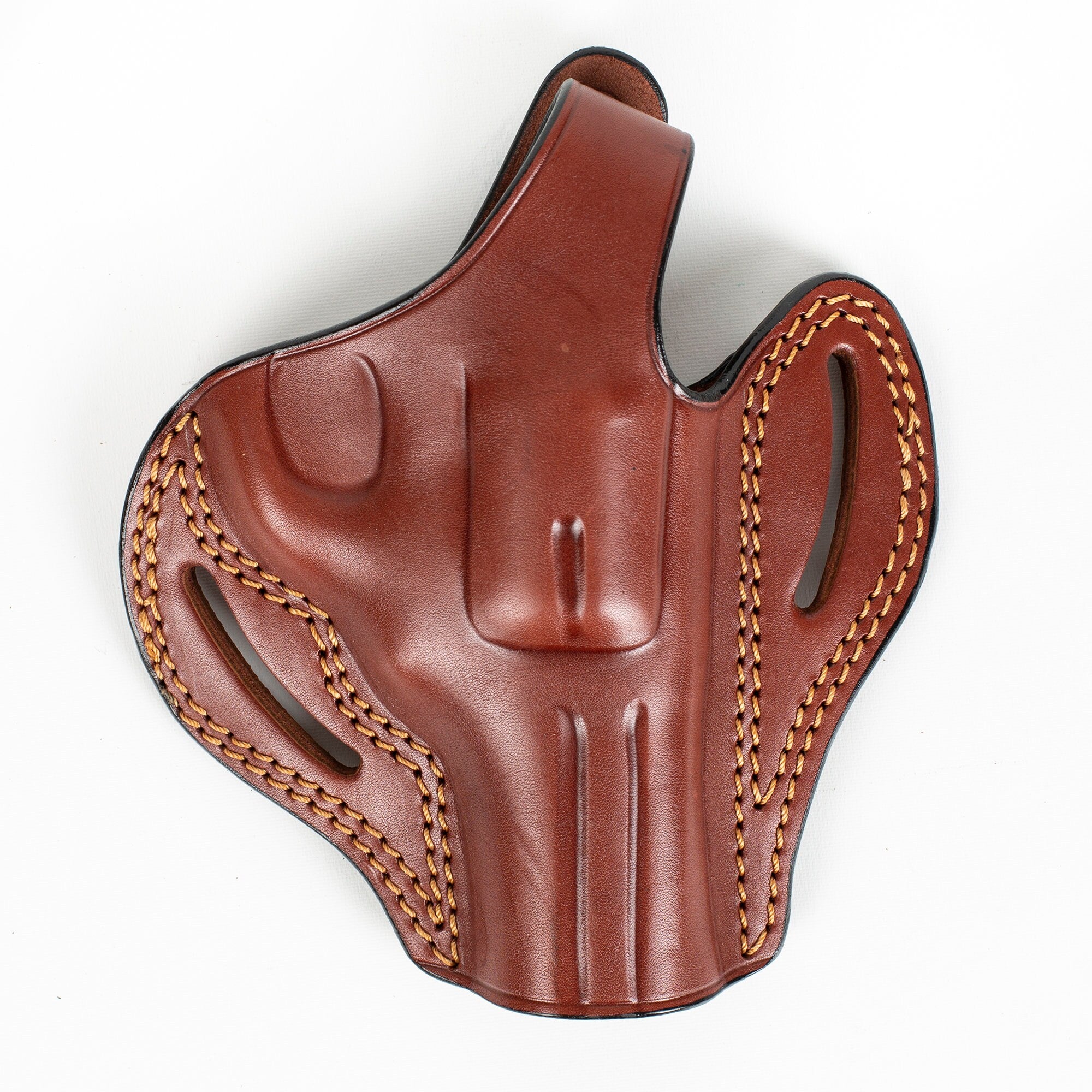 Ruger GP100 357 Magnum 44 Special 3 inch Revolver OWB Handmade Leather Gun Holster