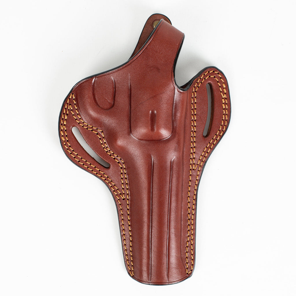 Handmade Leather Revolver Holster: Colt King Cobra, Python 38 Special, 6 inch OWB