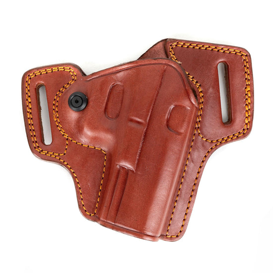 For Glock 18 9mm Luger G18 Reddot (Optical Sight) Combat Master Owb Handmade Full Grain Leather Gun Belt Holster