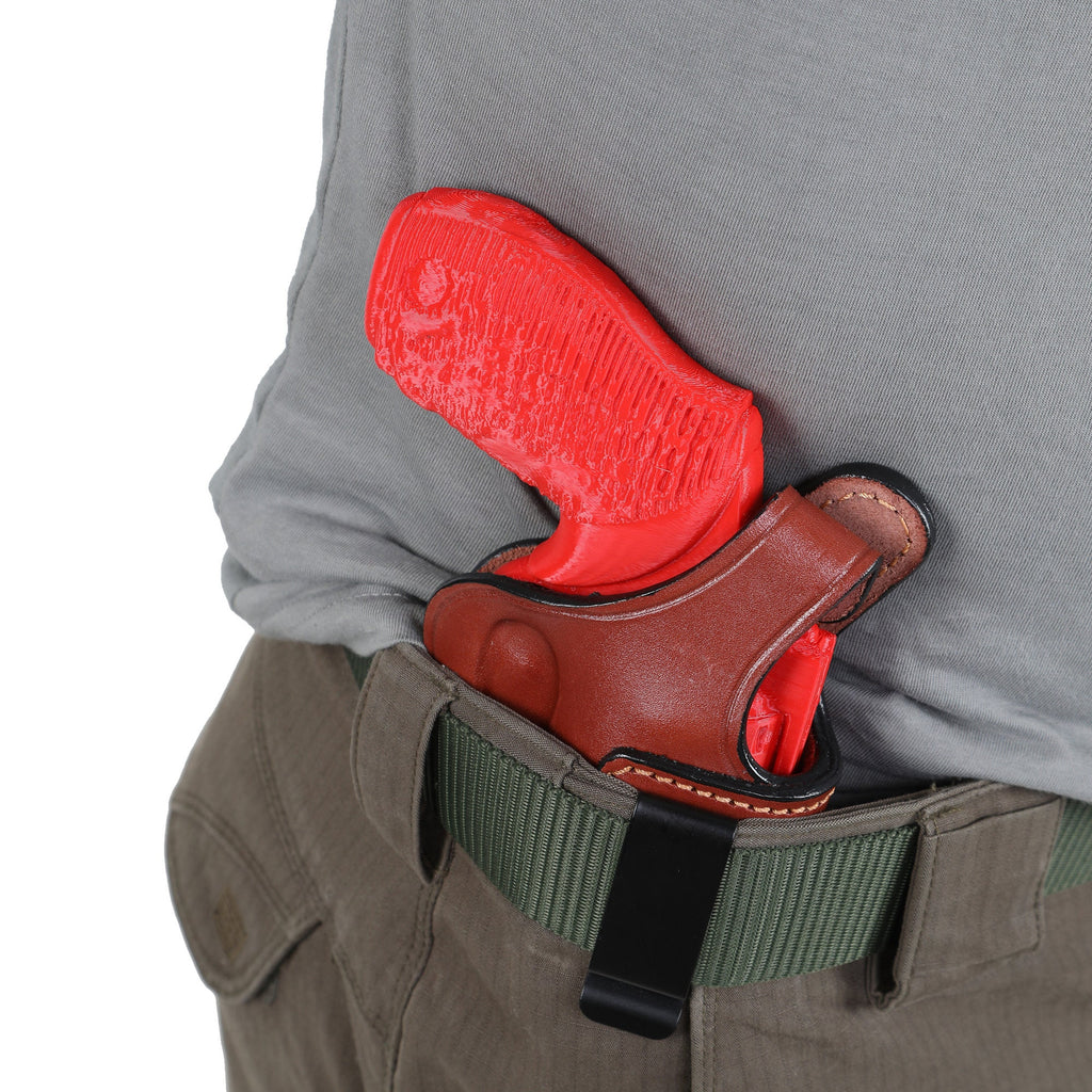 For Glock 42, 43, 43X IWB Concealed Carry Handmade Leather Gun Holster