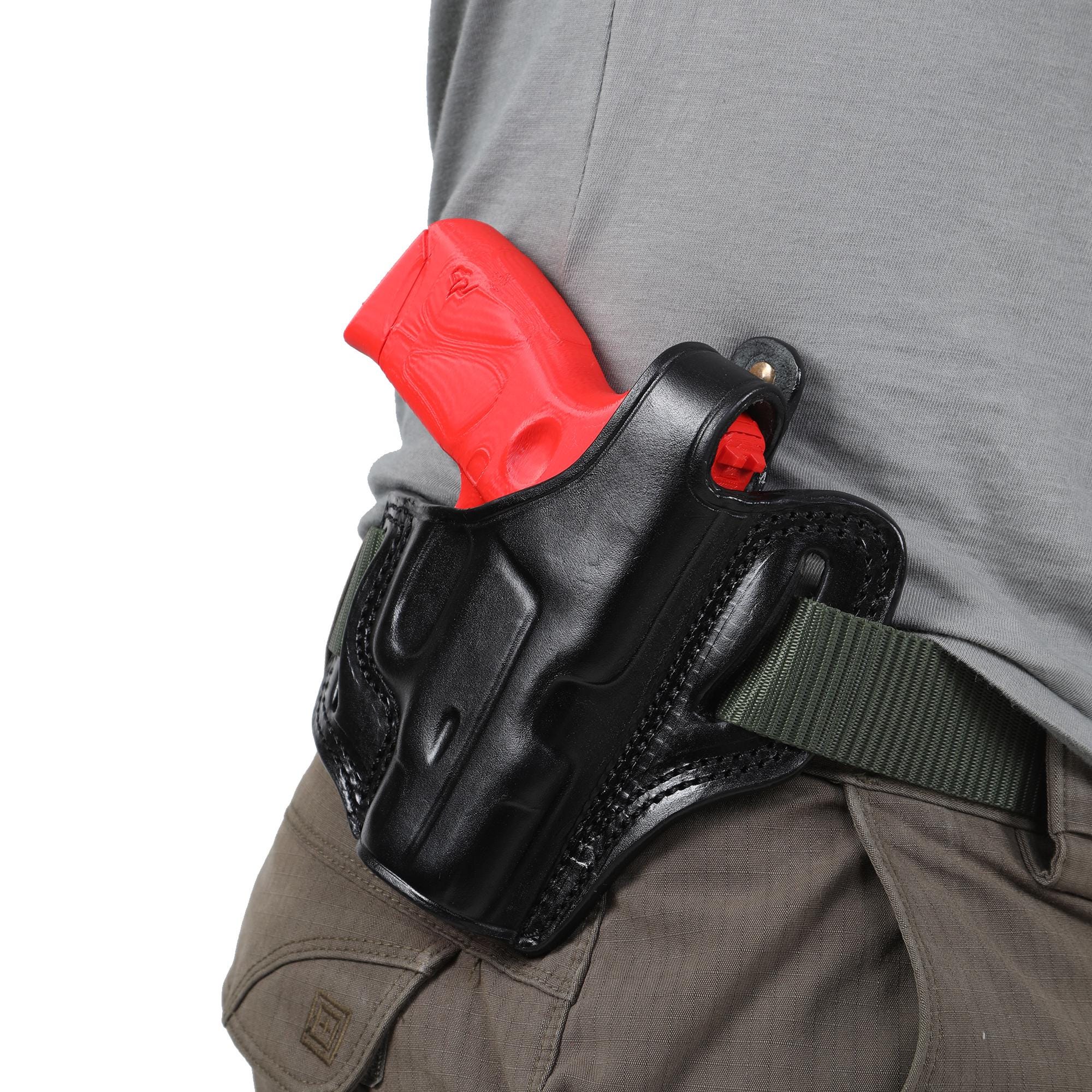 For Springfield Armory Hellcat Pro 9mm Owb Handmade Leather Handgun Holsters