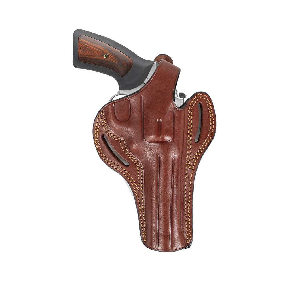 Handmade Leather Revolver Holster: Colt King Cobra, Python 38 Special, 6 inch OWB