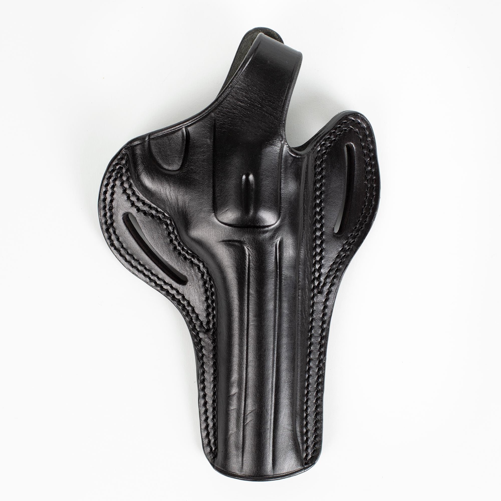 For Taurus 66 6 inch 357Mag, 38 Spl OWB Revolver Handmade Leather Gun Belt Holsters