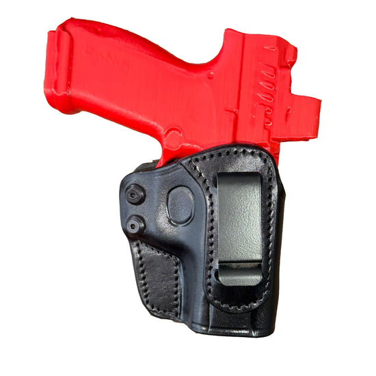 For Canik MC9 Prime IWB Leather Holster – Suede Backing for Comfort – Handmade Concealed Carry –  EDC Gun Holster – Reddot (Optical Sight)