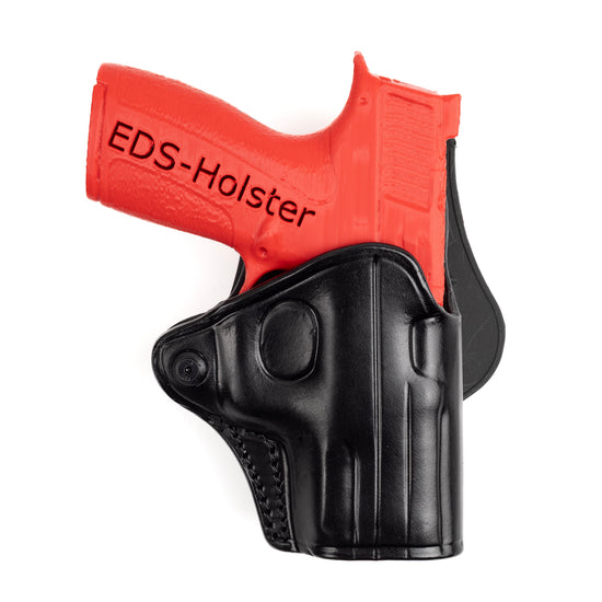 Leather Paddle Holster for Smith & Wesson Shield X Carry Comp OWB Handmade Premium Leather Gun Holster