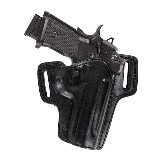 For Sig Sauer P211 GTO Red Dot (Optical Sight) Combat Master Owb Full Grain Leather Gun Belt Holster